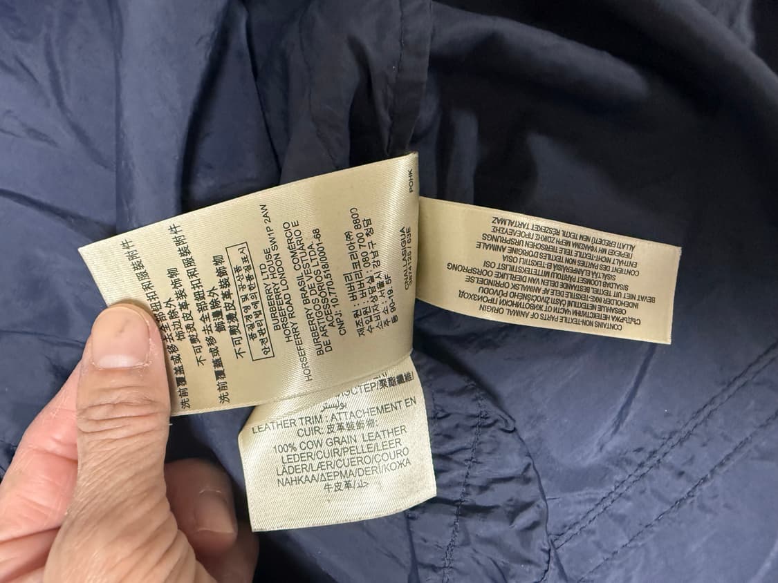 정품)버버리 바람막이 34 상품이미지10