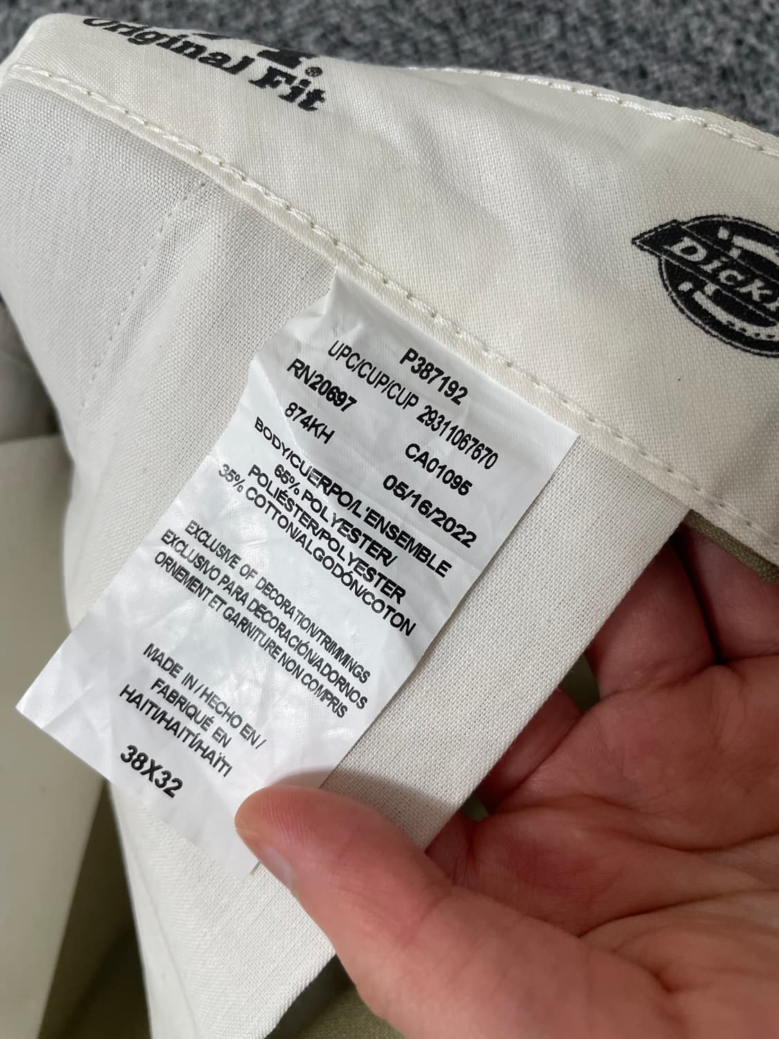 빈티지9. 디키즈 874 오리지널 스트레이트 워크팬츠 바지 상품이미지4