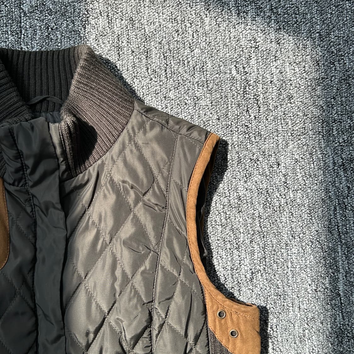 자라 베이직 퀄팅 니트 베스트 상품이미지3