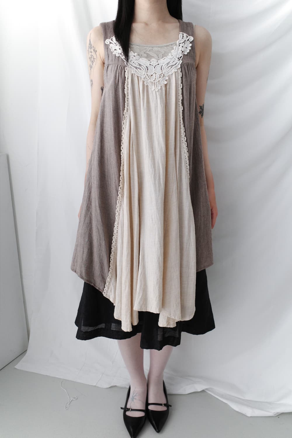 crochet shirring one-piece 상품이미지5