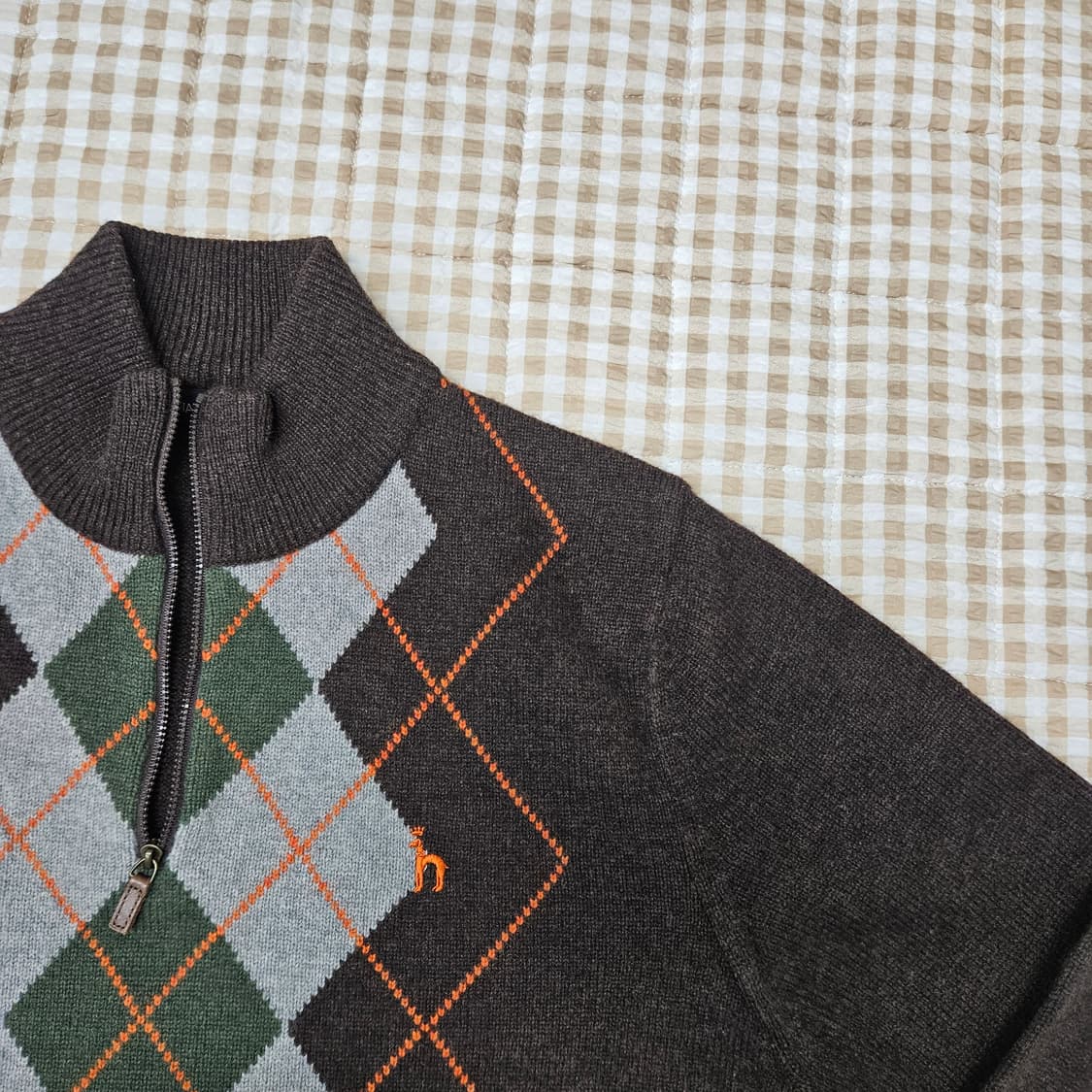 헤지스 하프집업 니트 스웨터 남자100 상품이미지3