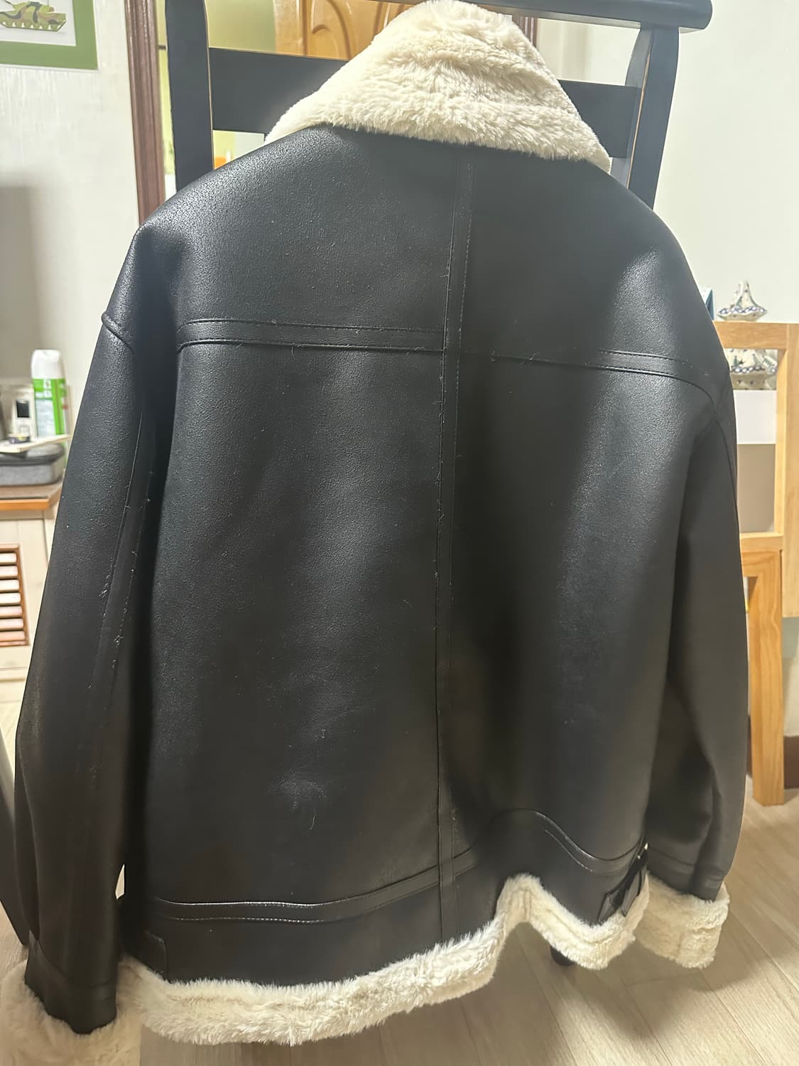 도프제이슨 무스탕 검은색 상품이미지6