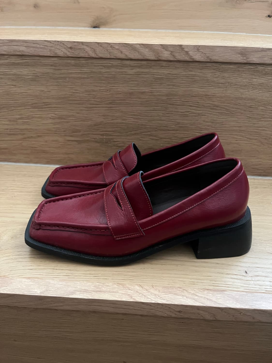 Moodnight 버건디 로퍼 235 상품이미지2