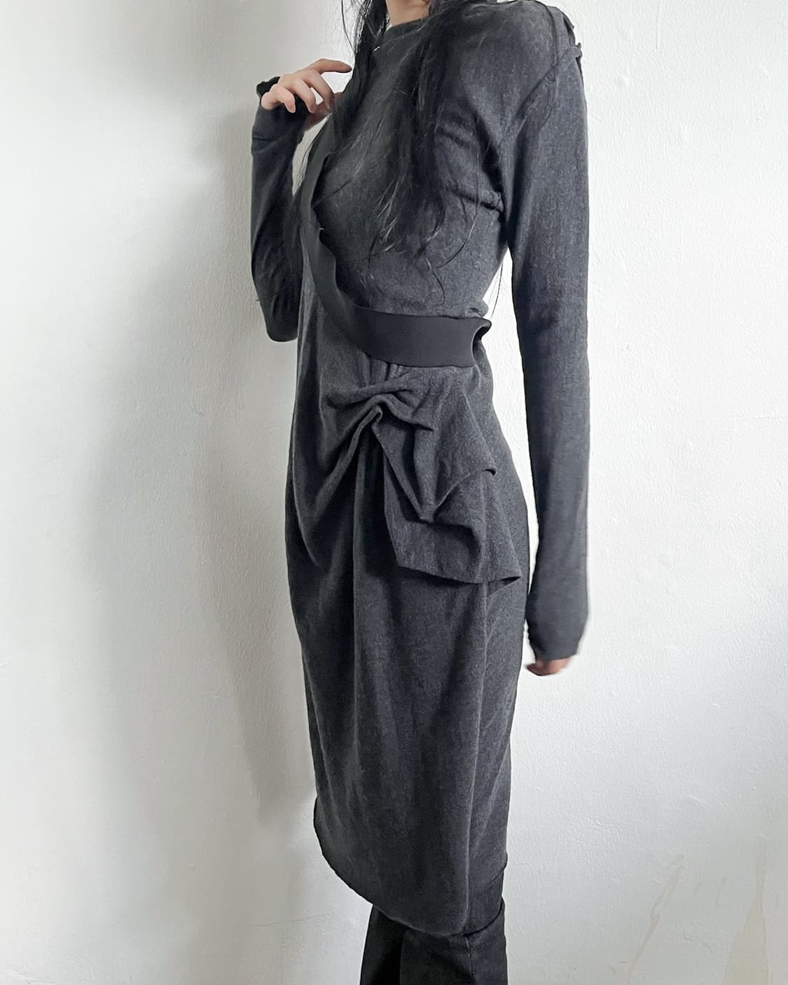 랑방 드레이프 본디지 원피스 상품이미지1