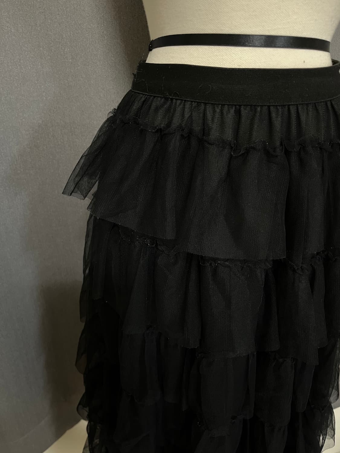 캉캉 레이스 롱스커트 상품이미지2