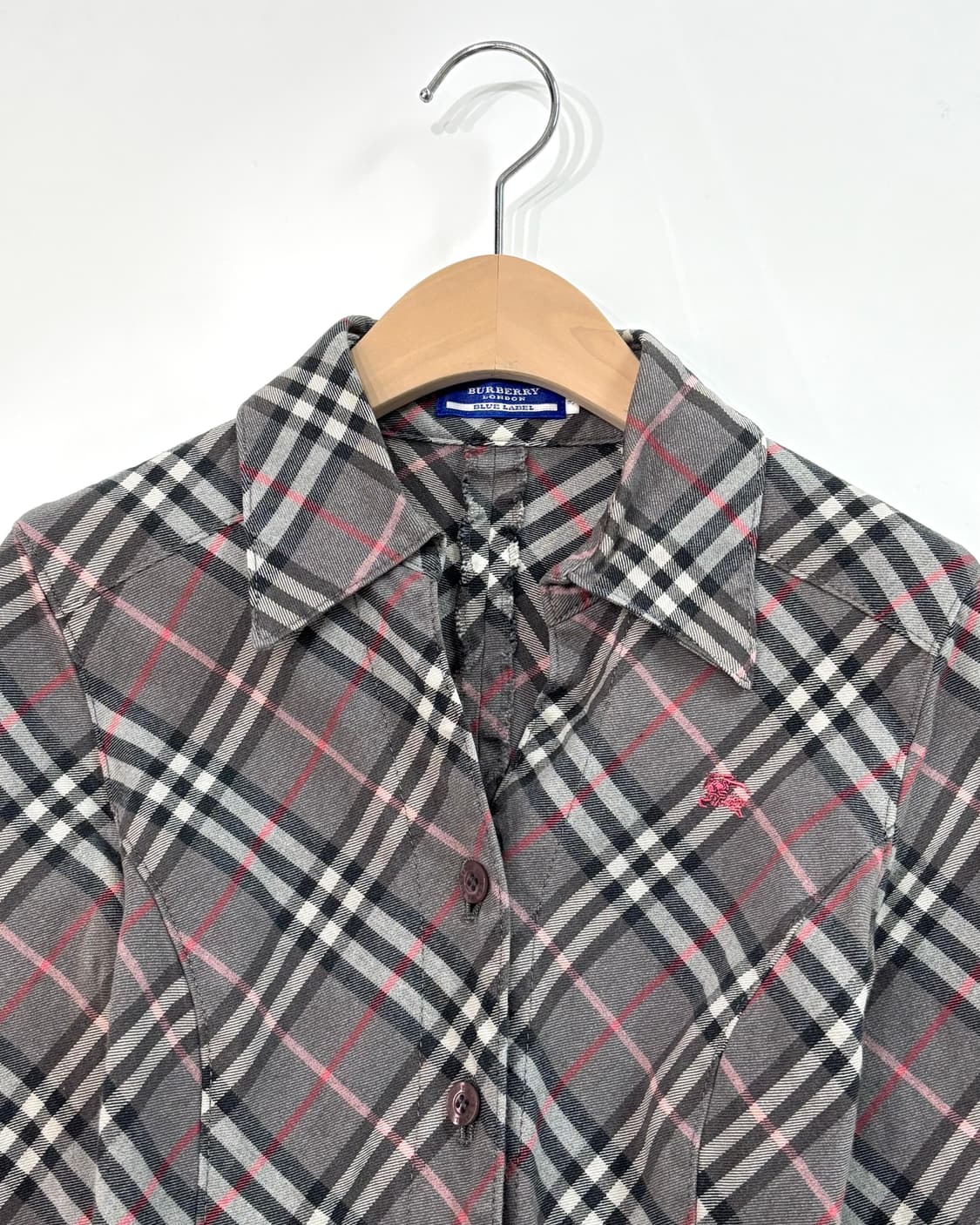 Burberry 버버리 블루라벨 그레이 노바체크 벨티드 셔츠 원피스 상품이미지5