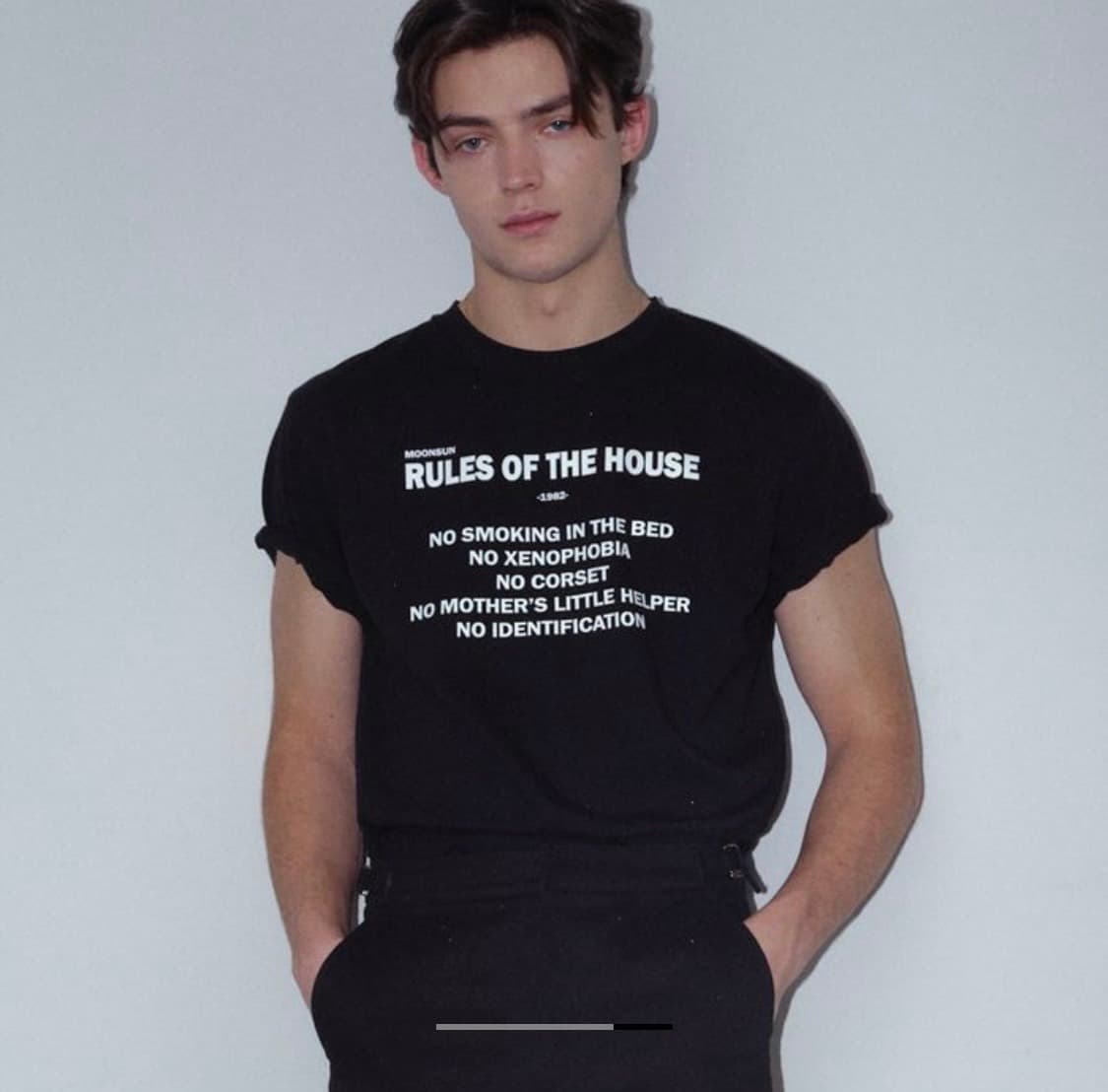 문선 UNISEX, House Rules T-Shirt / Black 상품이미지3