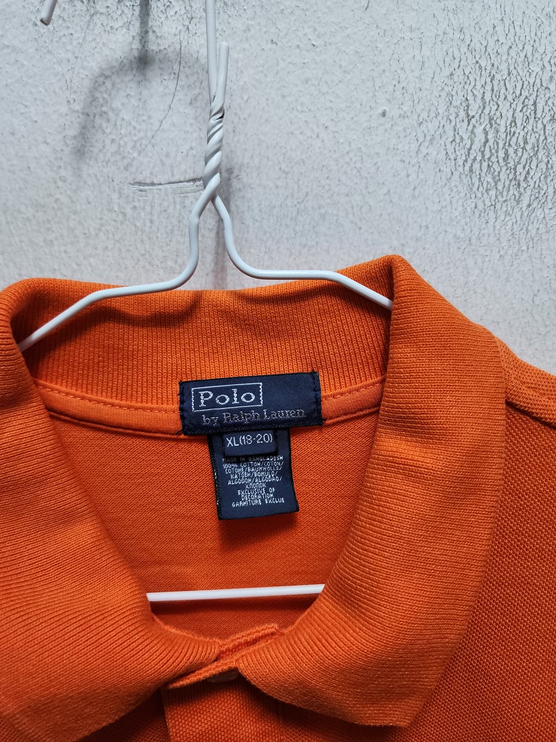 폴로 랄프로렌 주황색 반팔 폴로티 상품이미지3