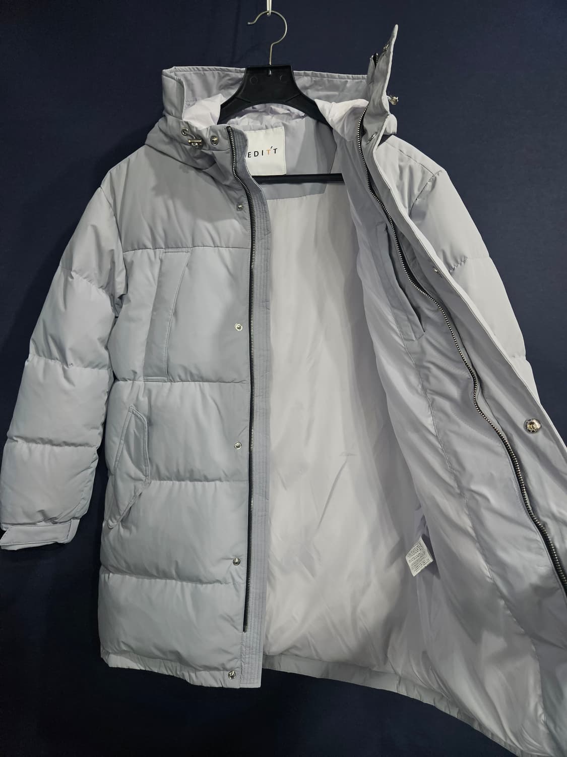 EDITT 민트컬러 남성 세미오버핏 90~95 구스다운 패딩  상품이미지8