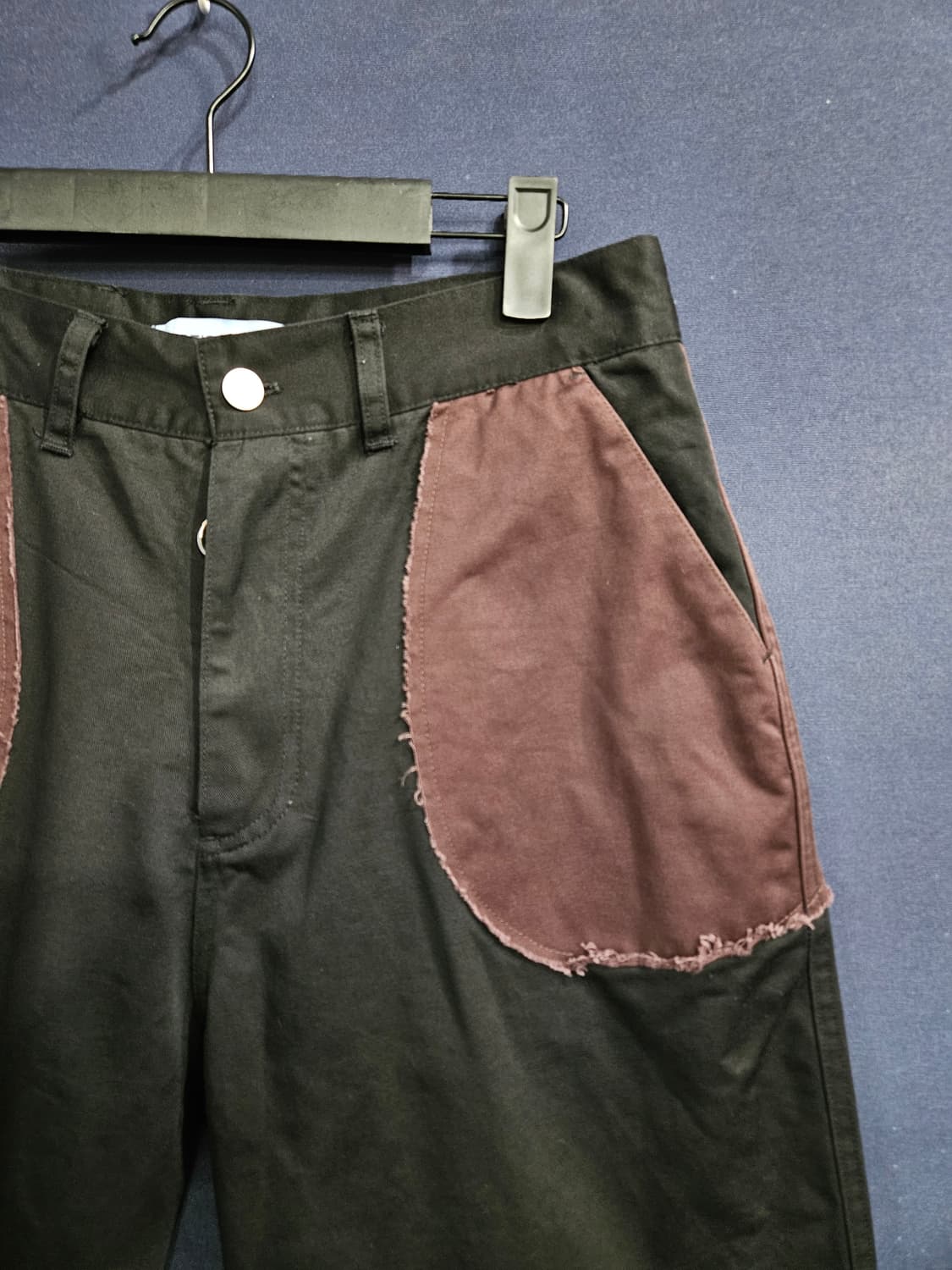 플라스틱 프로덕트 블랙 남성 허리 30 빈티지 반바지 상품이미지4