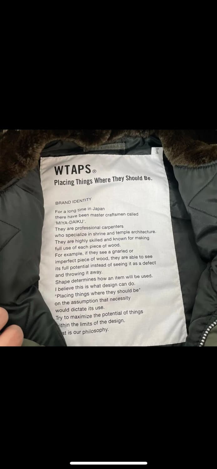 더블탭스 wtaps 16aw n3b 나일론 트윌 자켓 상품이미지6