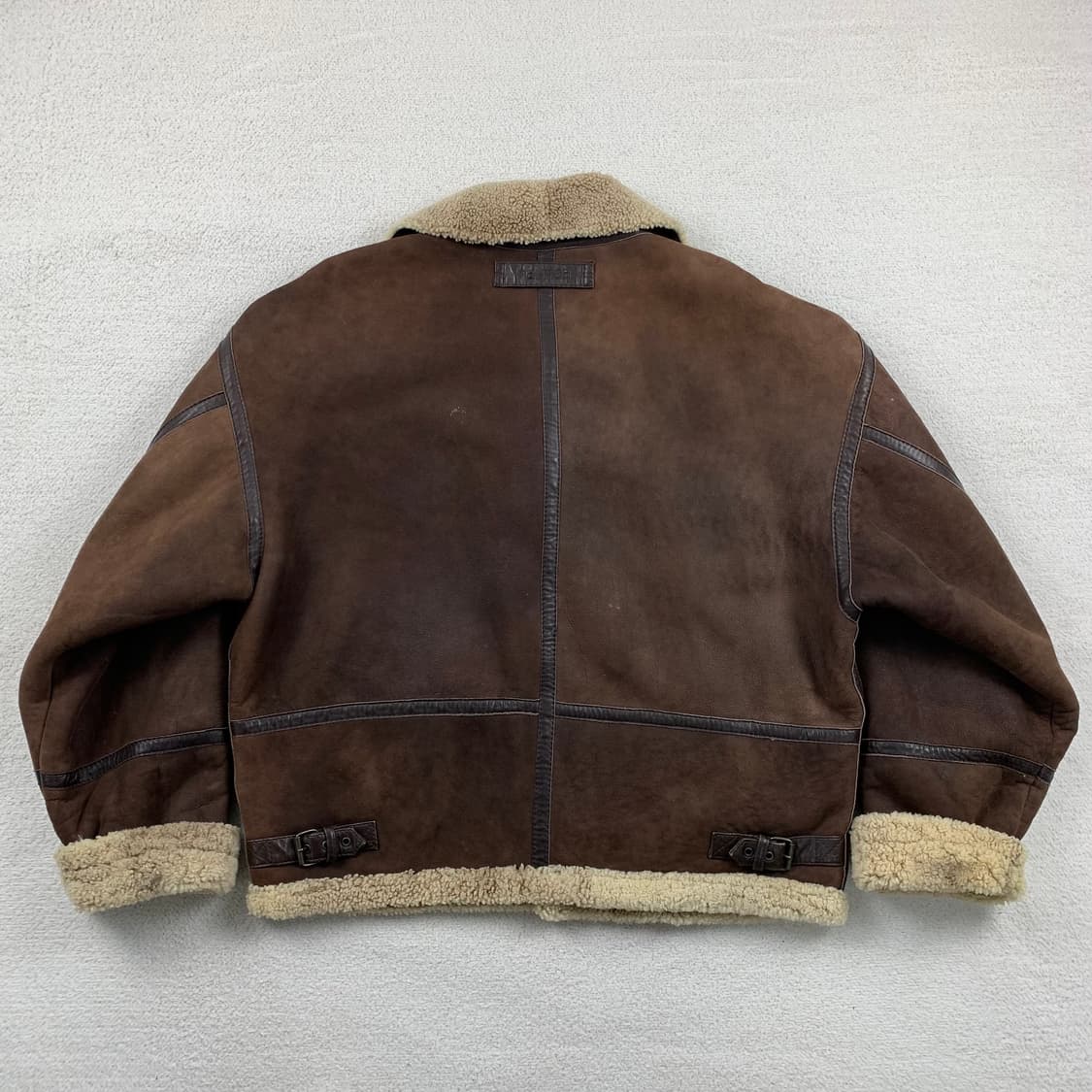 90s 노티카 램스킨 시어링 B-3 무스탕 플라이트 자켓 상품이미지4