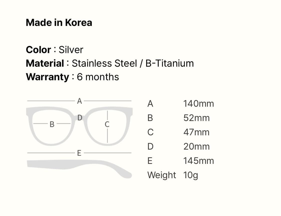 [풀구성/S급] 카린 사나 Sana C2 안경 상품이미지10
