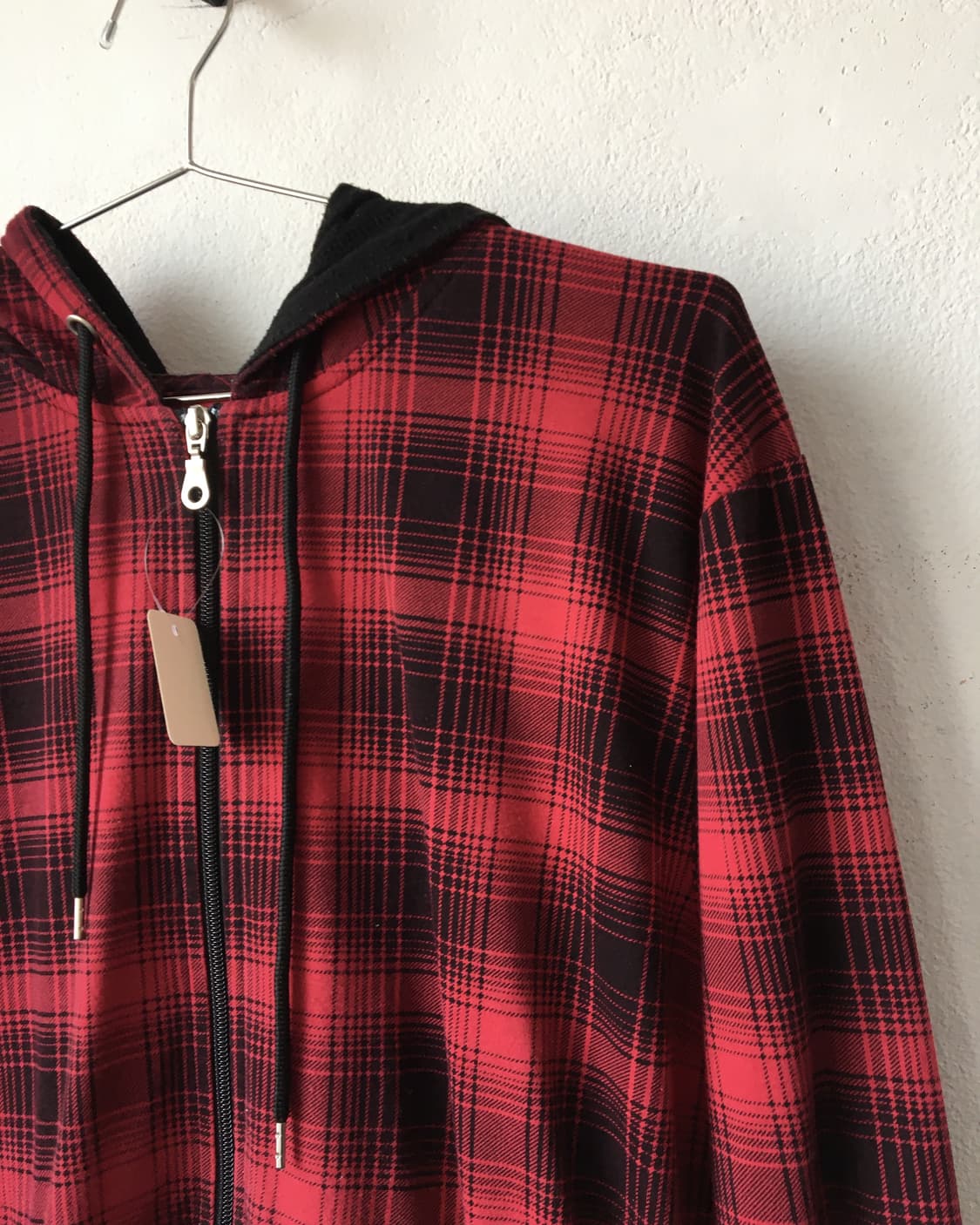 Check pattern hood zip up 상품이미지4