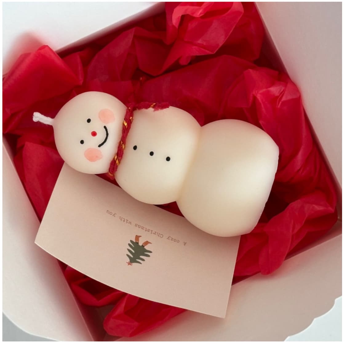 크리스마스 3단 눈사람 캔들 상품이미지2