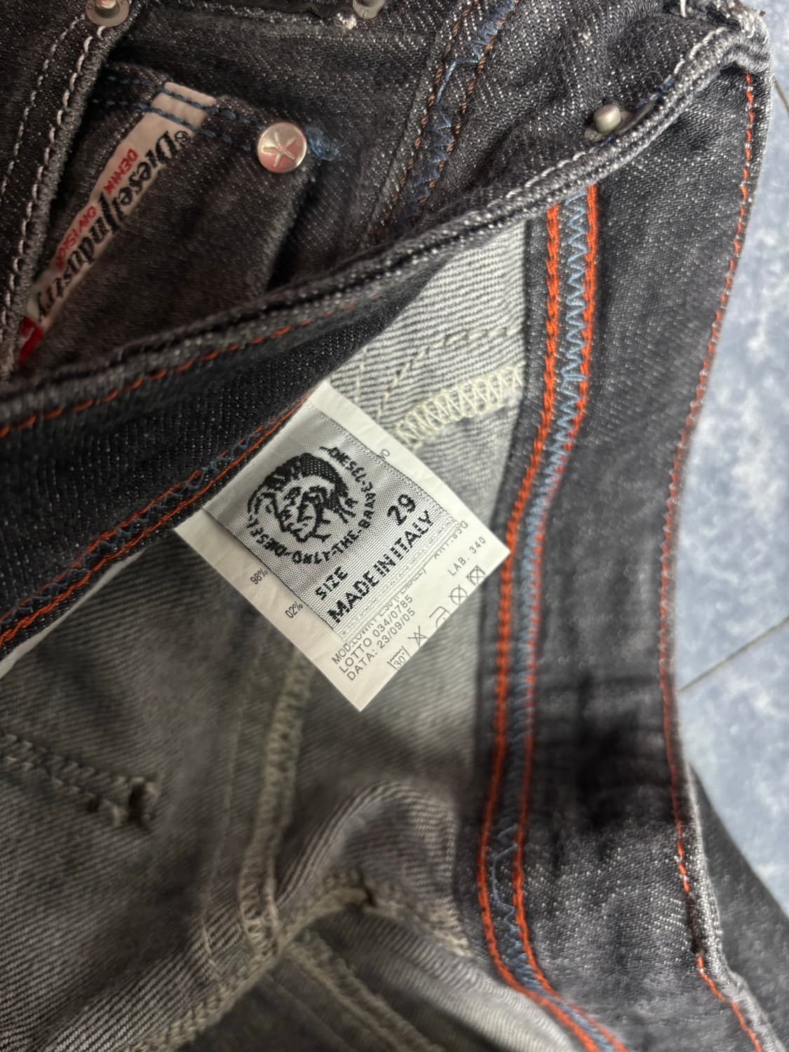 디젤 그레이색 바지 상품이미지2