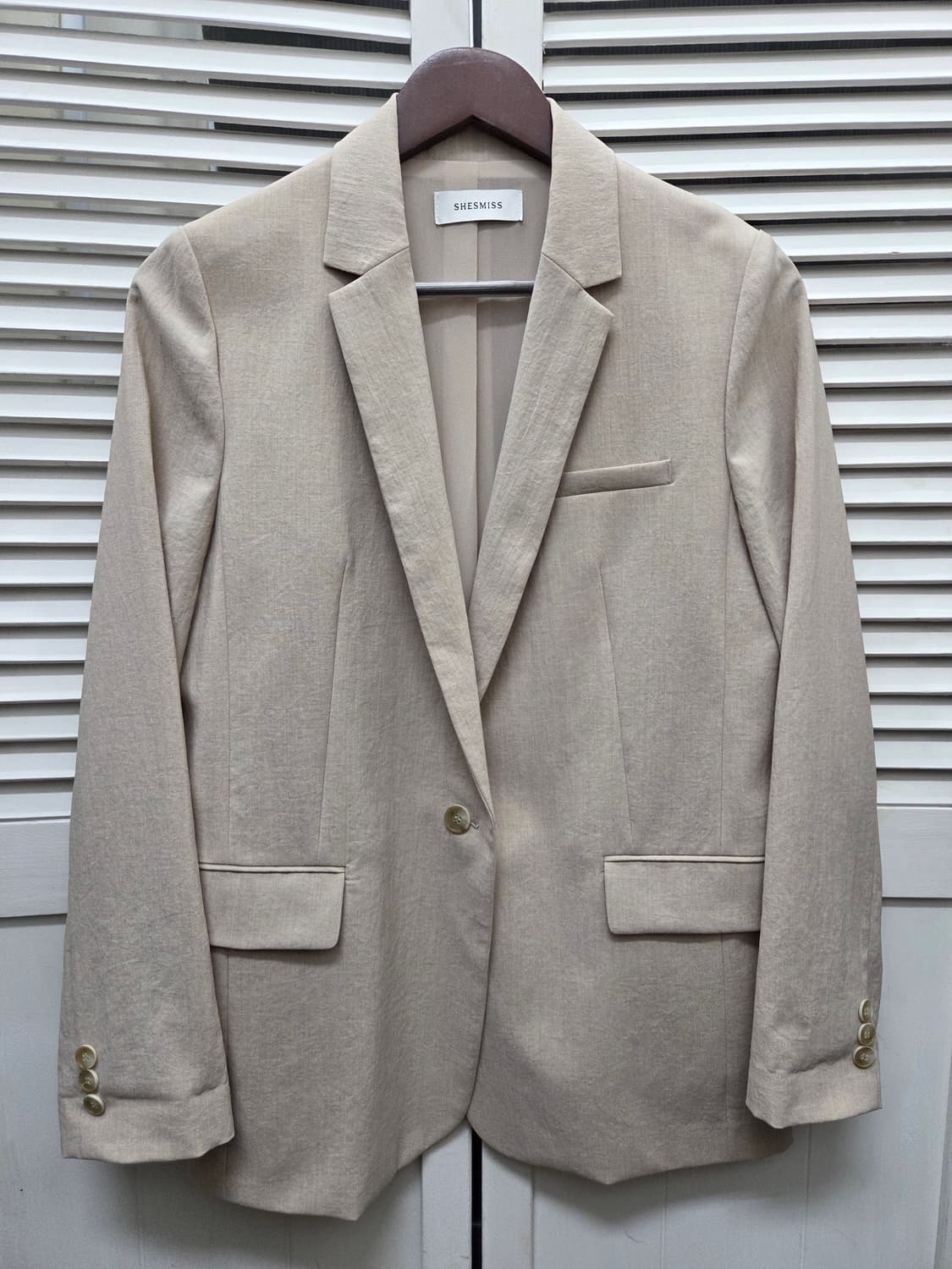 쉬즈미스 원버튼 블레이저 자켓 상품이미지1