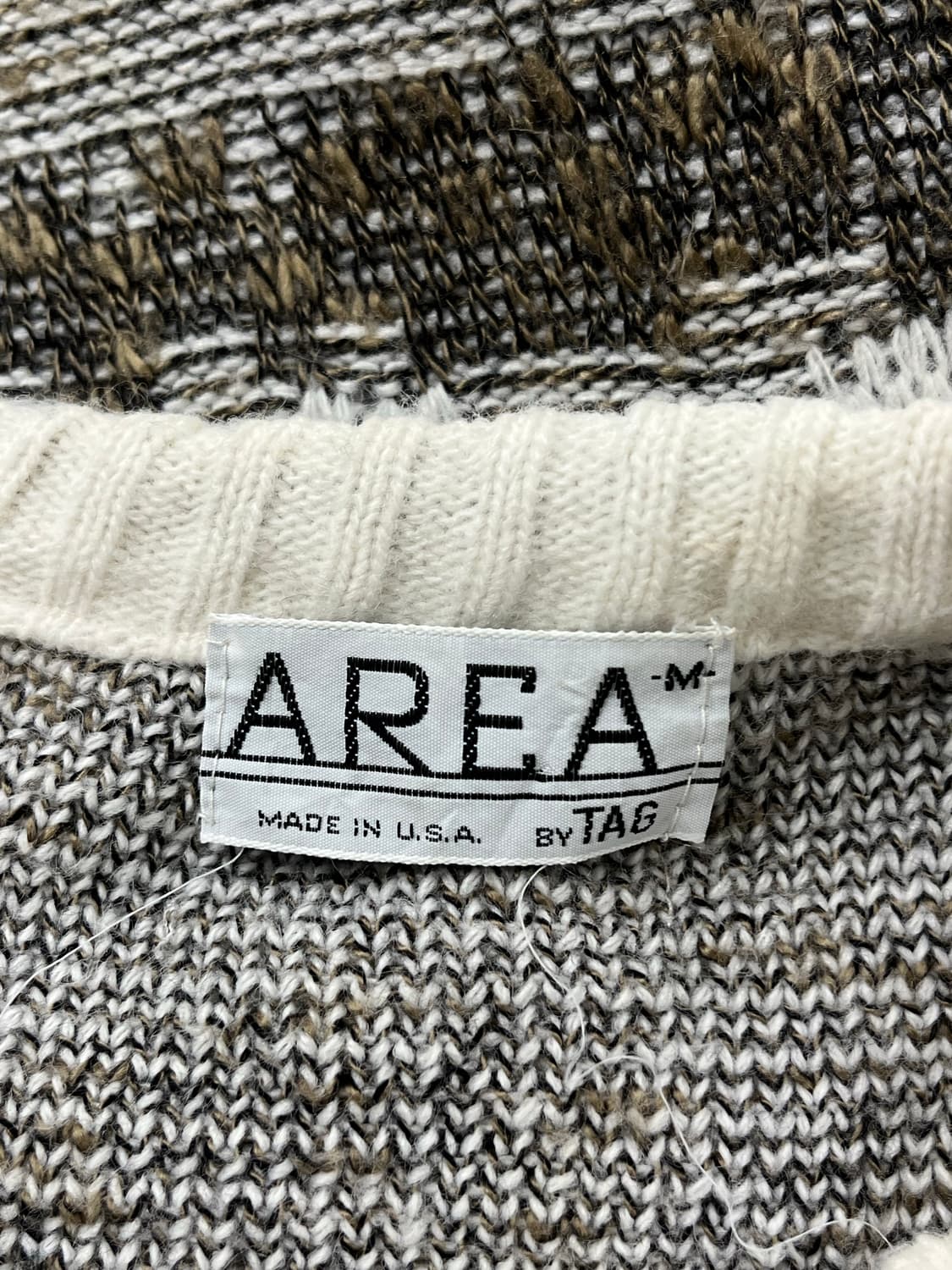 90s USA 빈티지 패턴 니트 크루넥 스웨터 상품이미지5