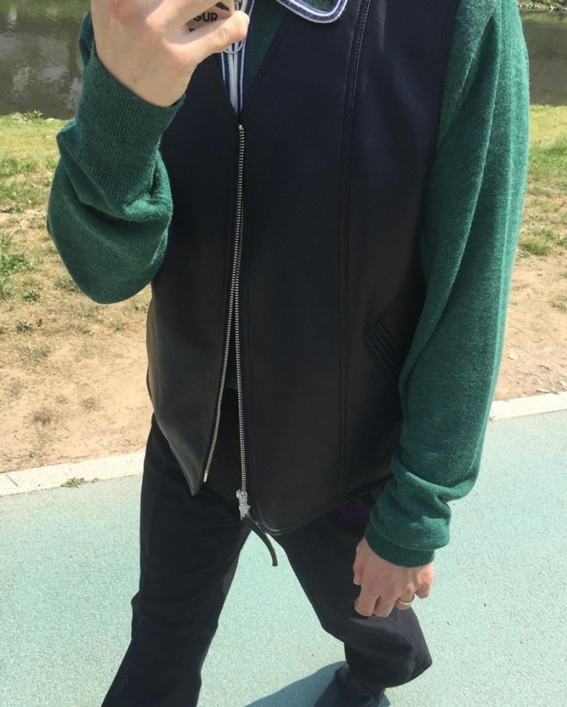 [XL]사스콰치패브릭스 하프 집 니트 상품이미지4