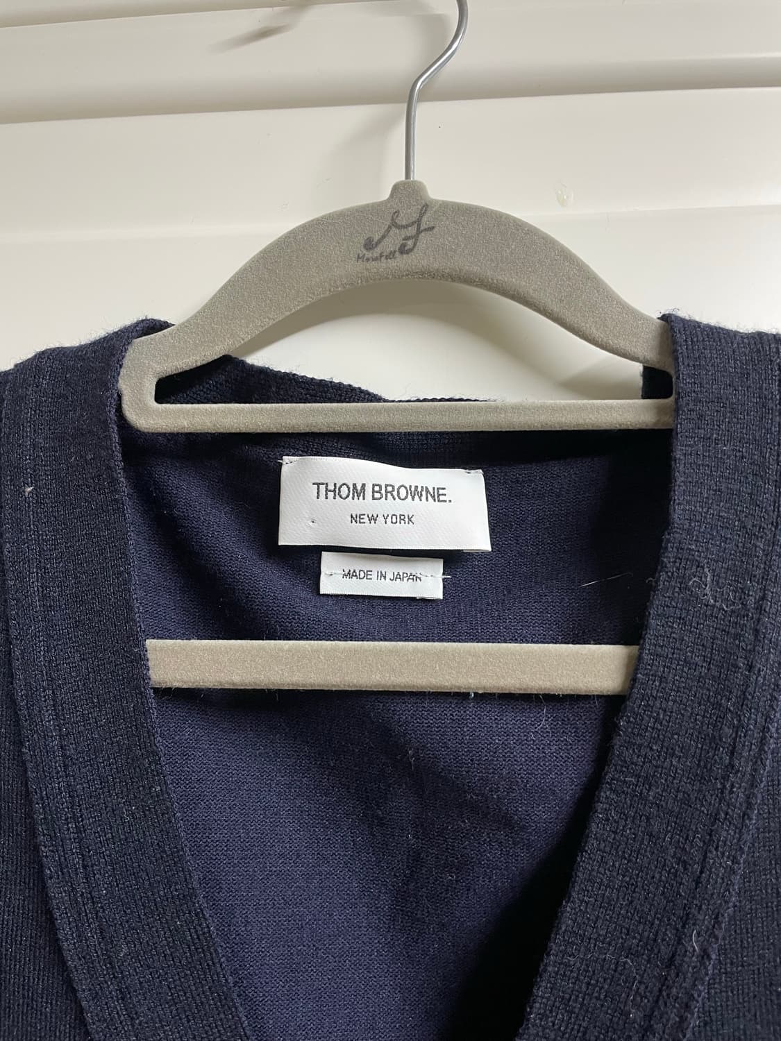 톰브라운 4바 밀라노 스티치 가디건 네이비 상품이미지5