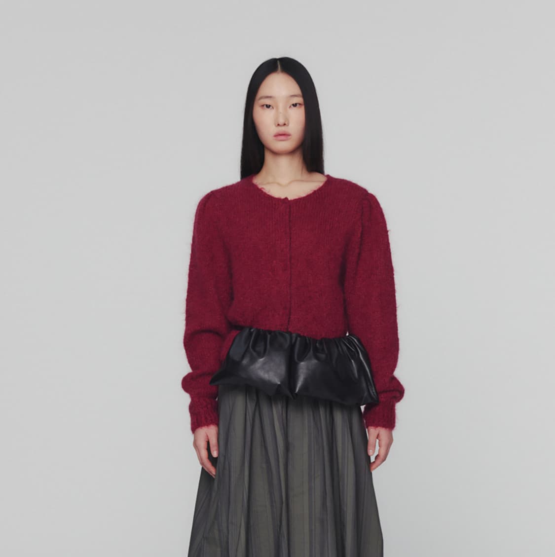 아모멘토 뉴 그랜마 가디건 와인 상품이미지1