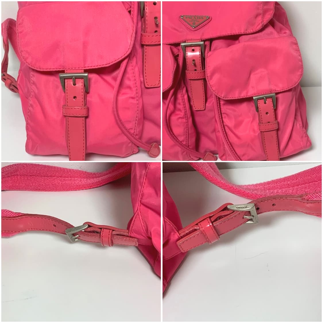 정품 프라다 백팩 딥핑크 상품이미지7