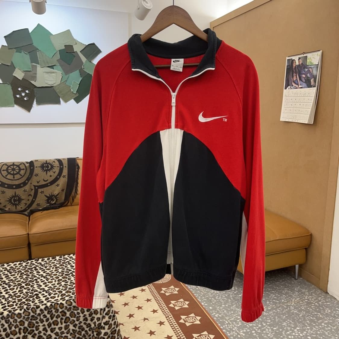 나이키 90's 레트로 빈티지 배색 트랙탑 스웻 집업 XXL C09268 상품이미지3