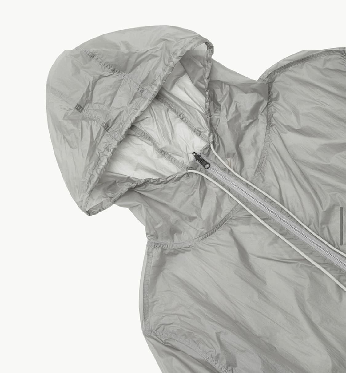 아모멘토 후드 셔링 점퍼, 바람막이 상품이미지3