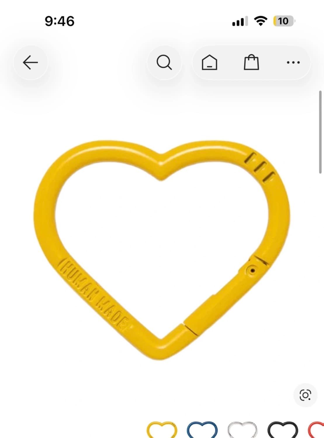 (새상품)휴먼메이드 카라비너 옐로우 상품이미지1