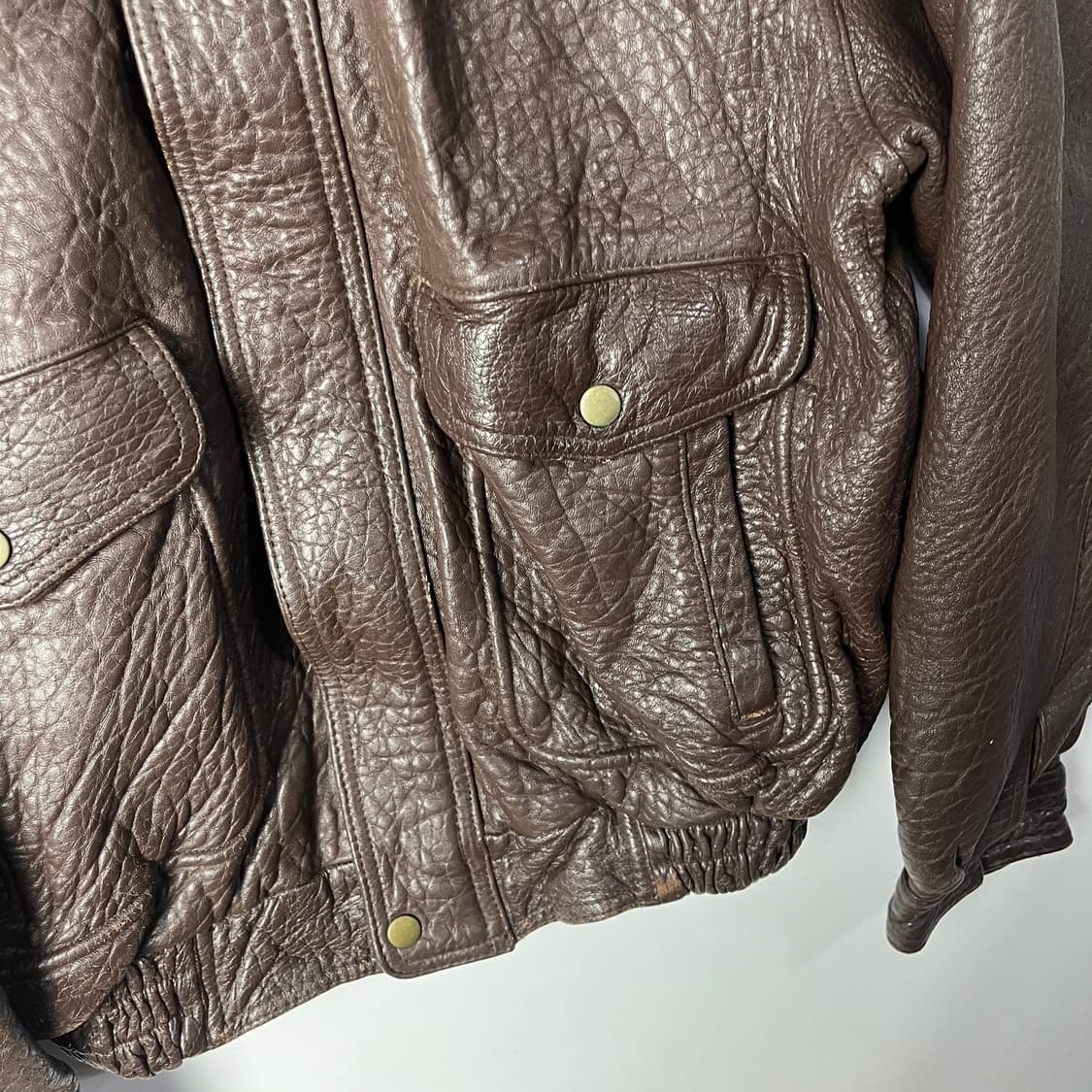 [JPN] 빈티지 램스킨 레더 봄버자켓 상품이미지4