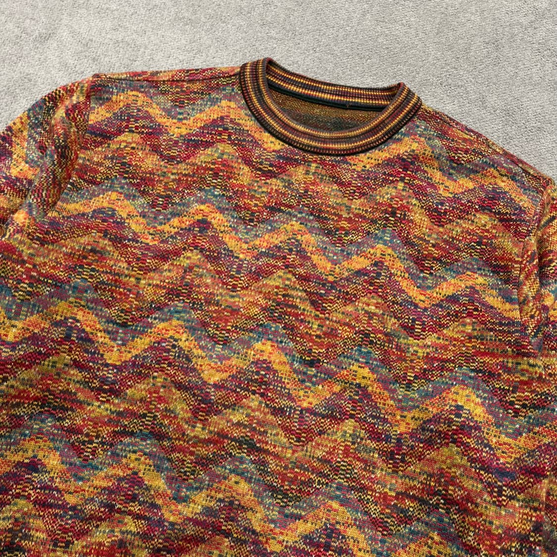 100 미쏘니 울 멀티컬러 패턴니트 상품이미지2