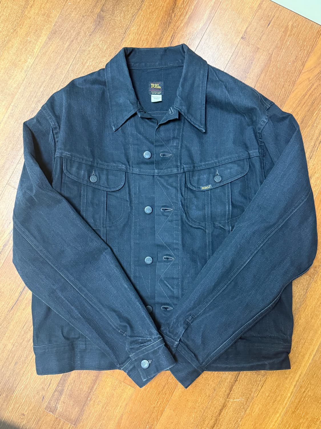 RRL lot271 블랙데님 자켓 L 상품이미지1