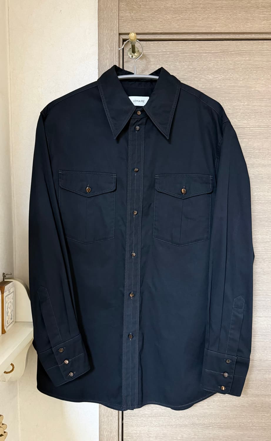 [48] 23SS 르메르 웨스턴셔츠 블랙 상품이미지1