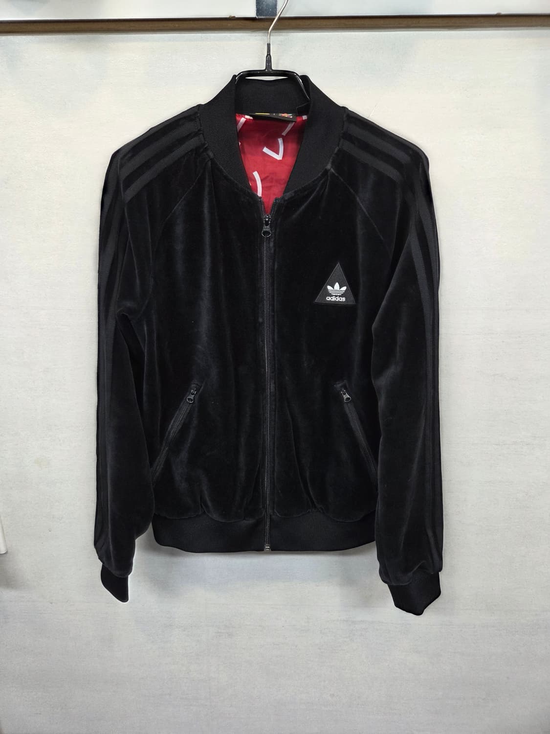 아디다스 퍼렐윌리암스 여성 한정판 벨벳 벨루어 트랙탑 져지 L 상품이미지1