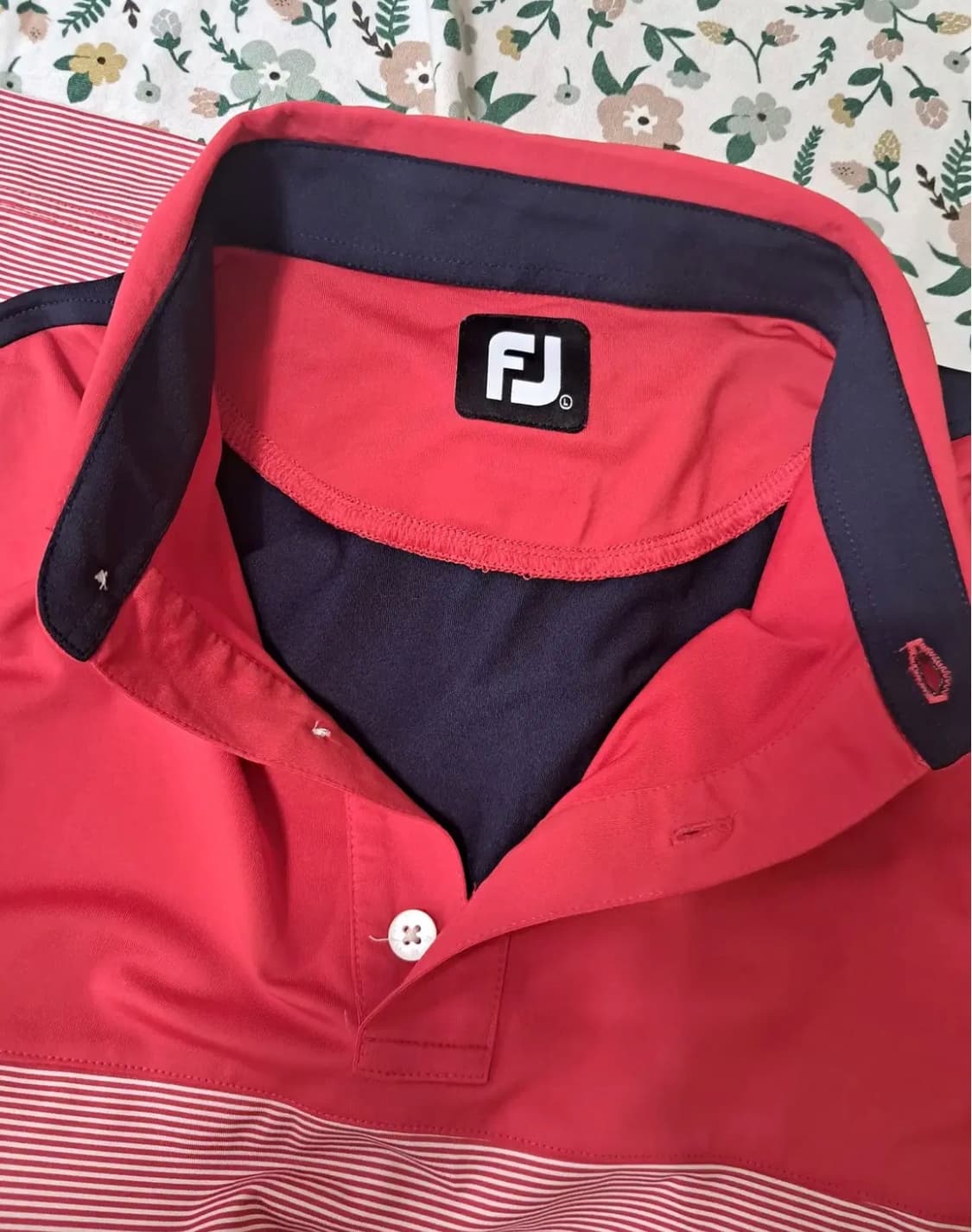 풋조이 남성 골프기능성레드 PK반팔티셔츠 상품이미지4