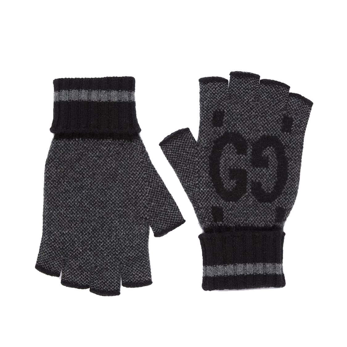 새상품 구찌 GG 핑거리스 장갑 캐시미어 100% 블랙 상품이미지3