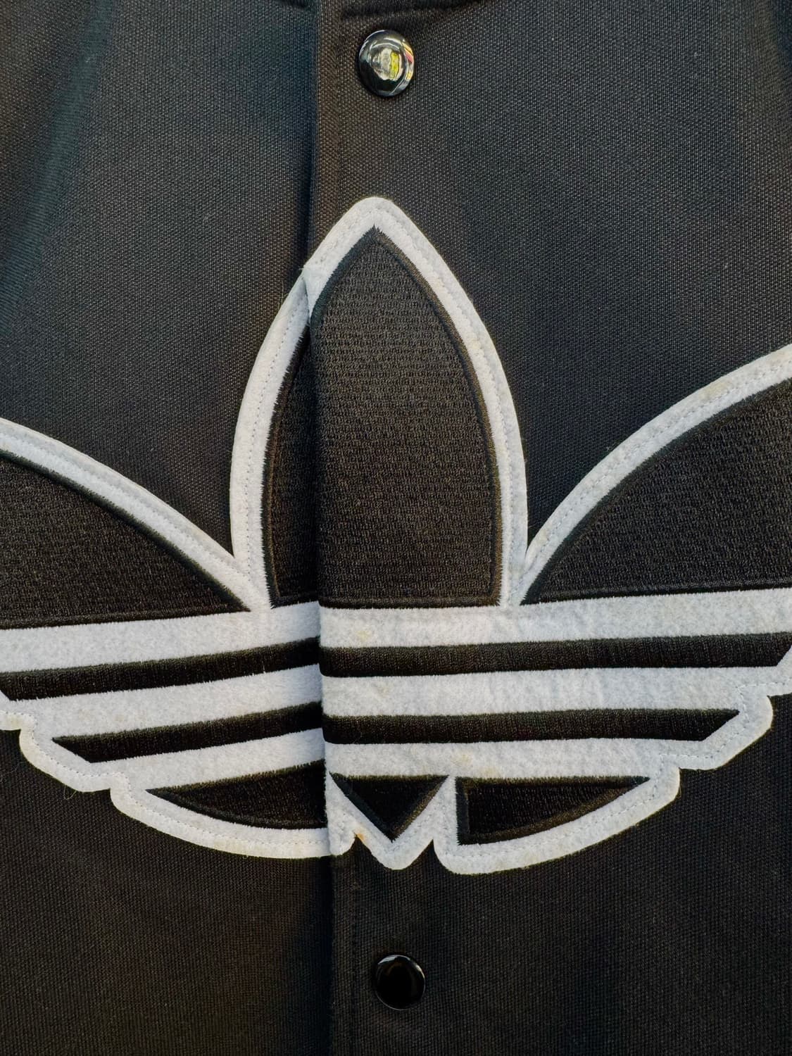 아디다스 블랙 빅로고 스타디움 자켓 상품이미지6