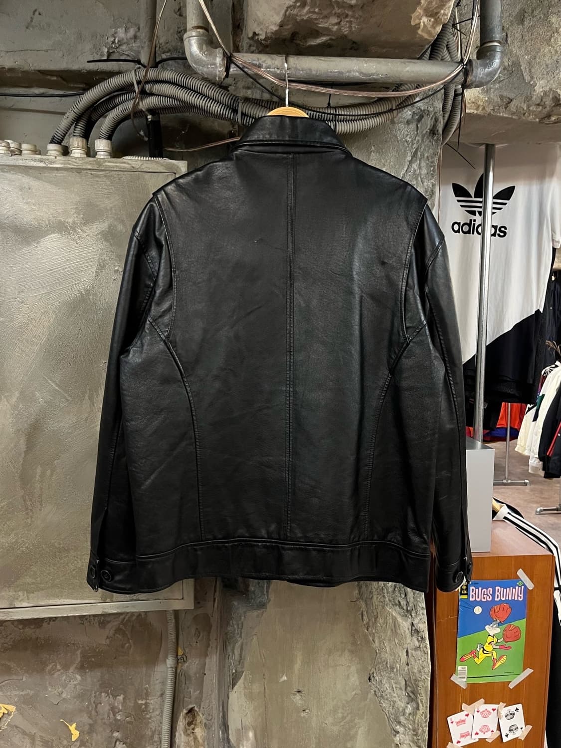 빈티지 레더 집업 자켓 블랙 #csz2142 상품이미지2