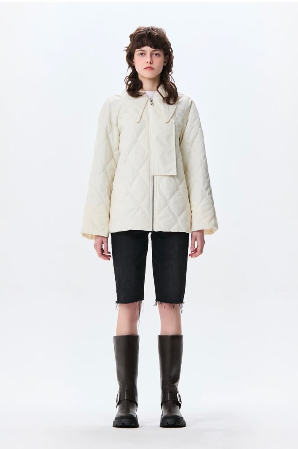 Ganni 립스탑 퀼팅자켓 상품이미지1