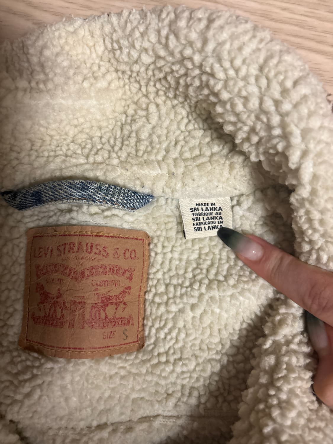 리바이스 양털 청자켓 상품이미지2