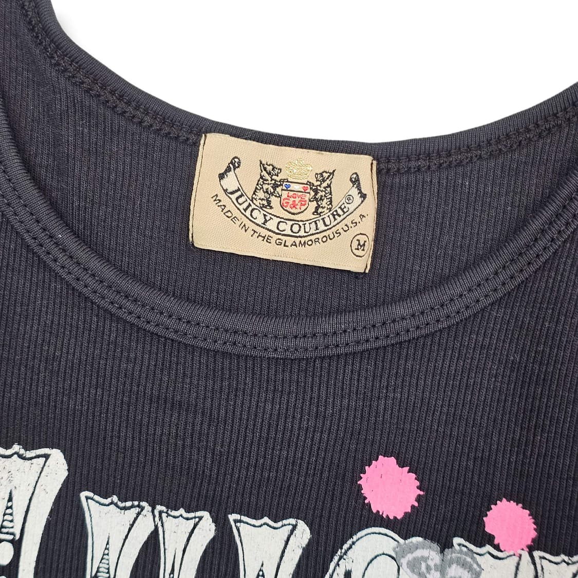 M Juicy Couture 로고 슬리브리스 상품이미지4