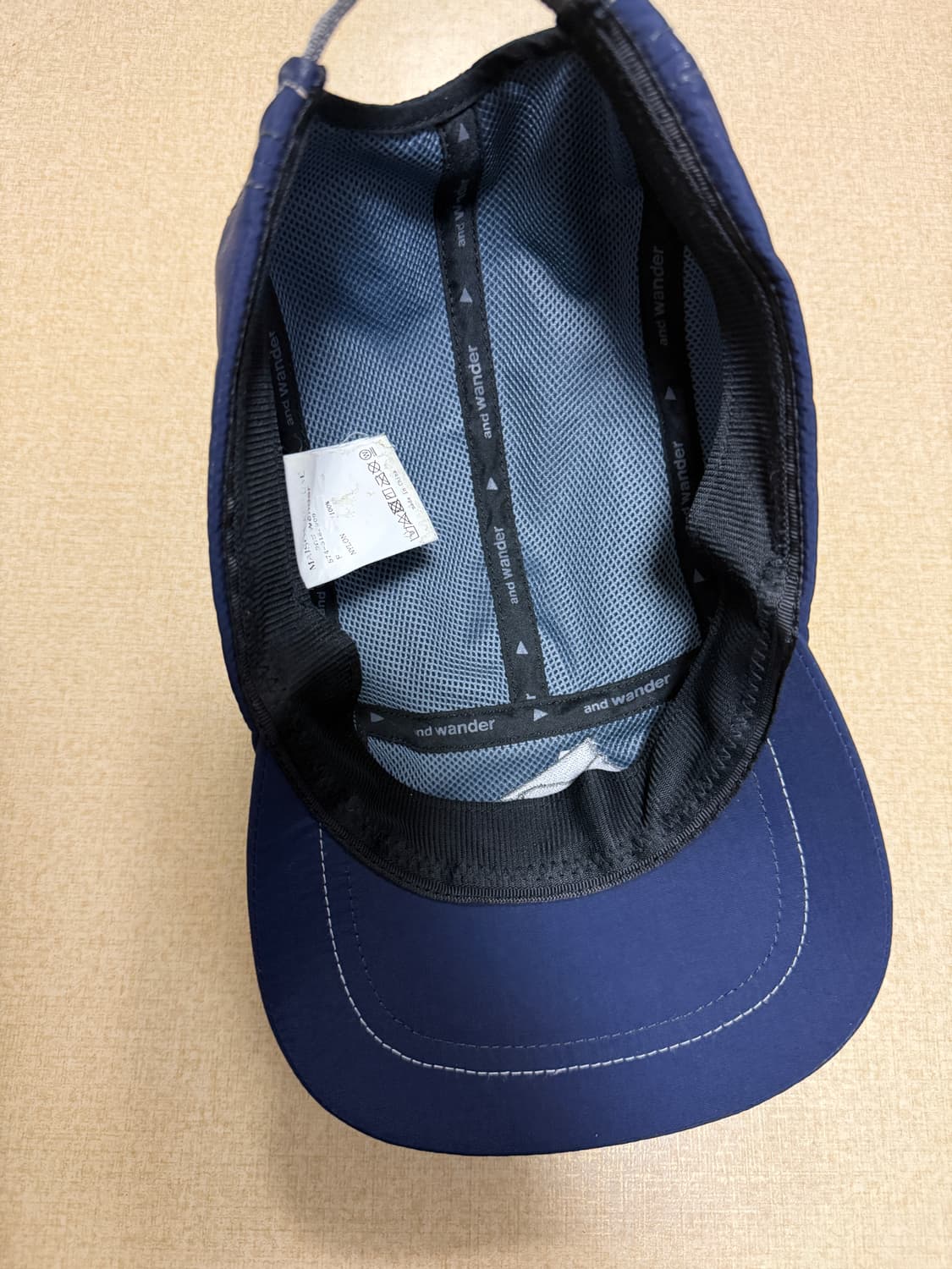 앤드원더 메종키츠네 캠프캡 네이비 상품이미지6