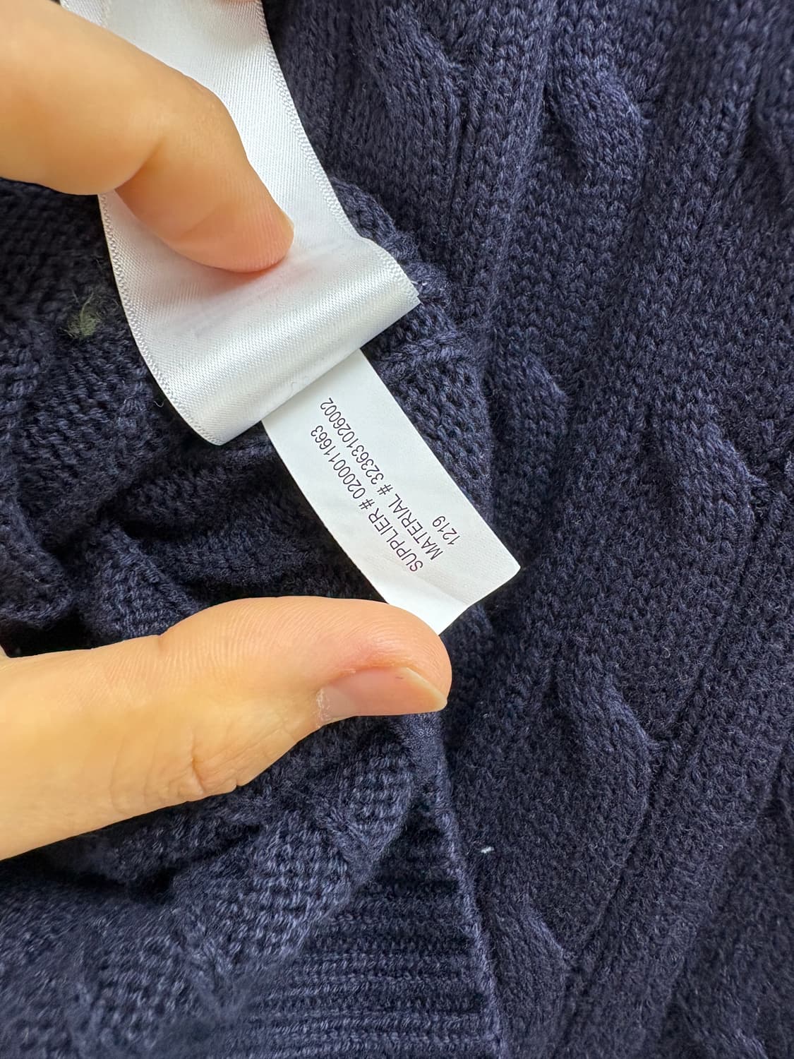 폴로 네이비 니트 조끼 Xl 상품이미지3