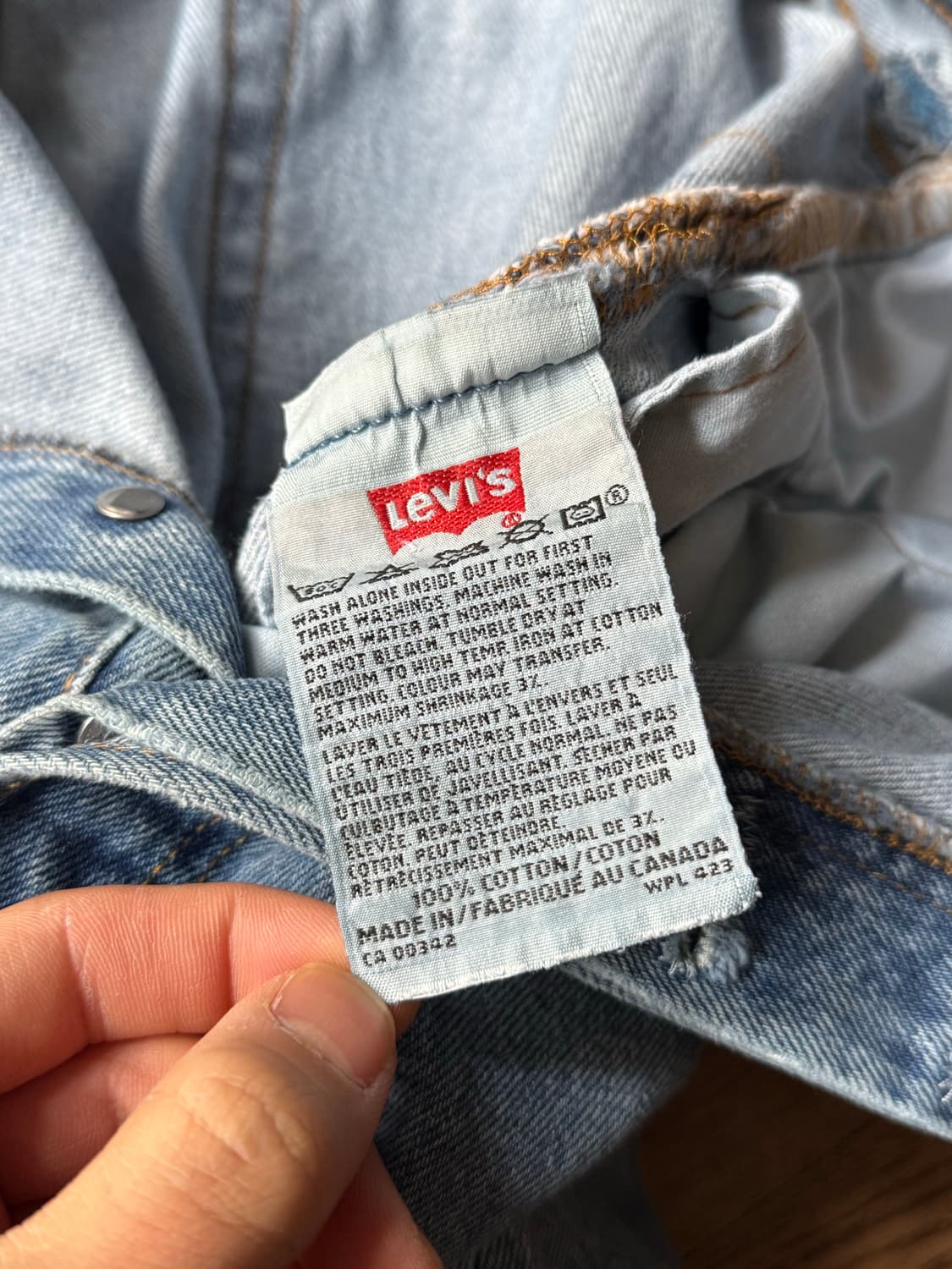 [36]00's 리바이스 501 캐나다제 스트레이트 데님 팬츠 상품이미지6