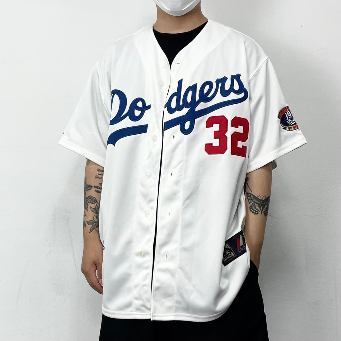 마제스틱 LA다져스 KOUFAX 패치워크 반팔 유니폼  상품이미지1