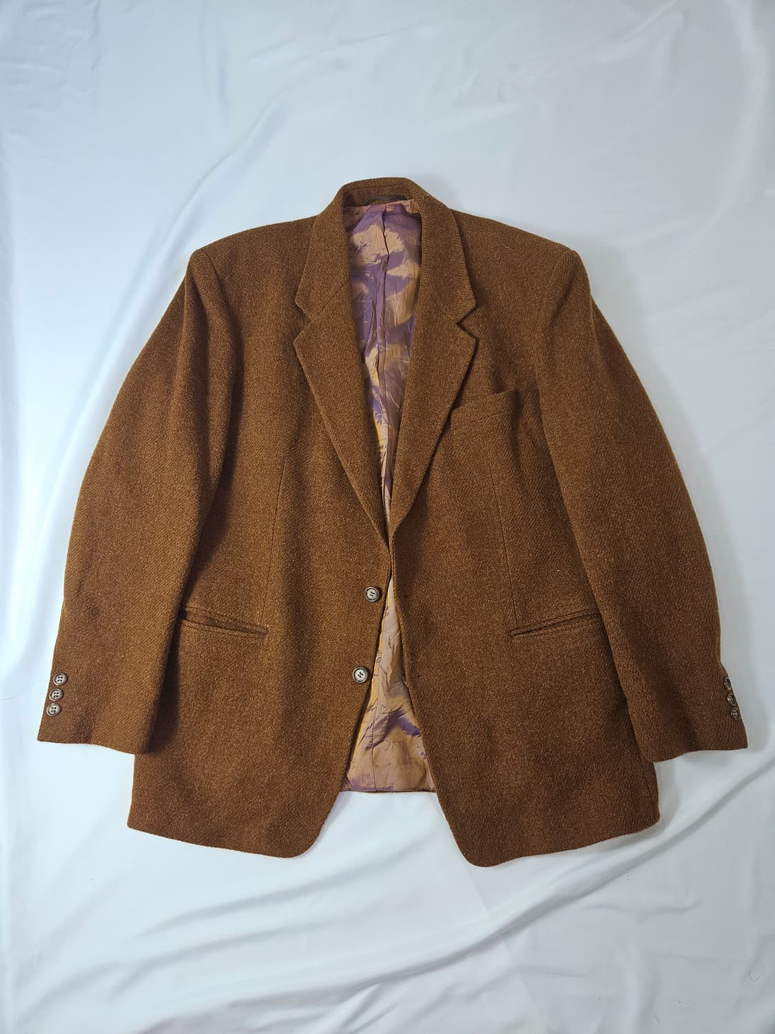 해리스트위드 빈티지 울 브라운 블레이저 자켓 52 상품이미지1