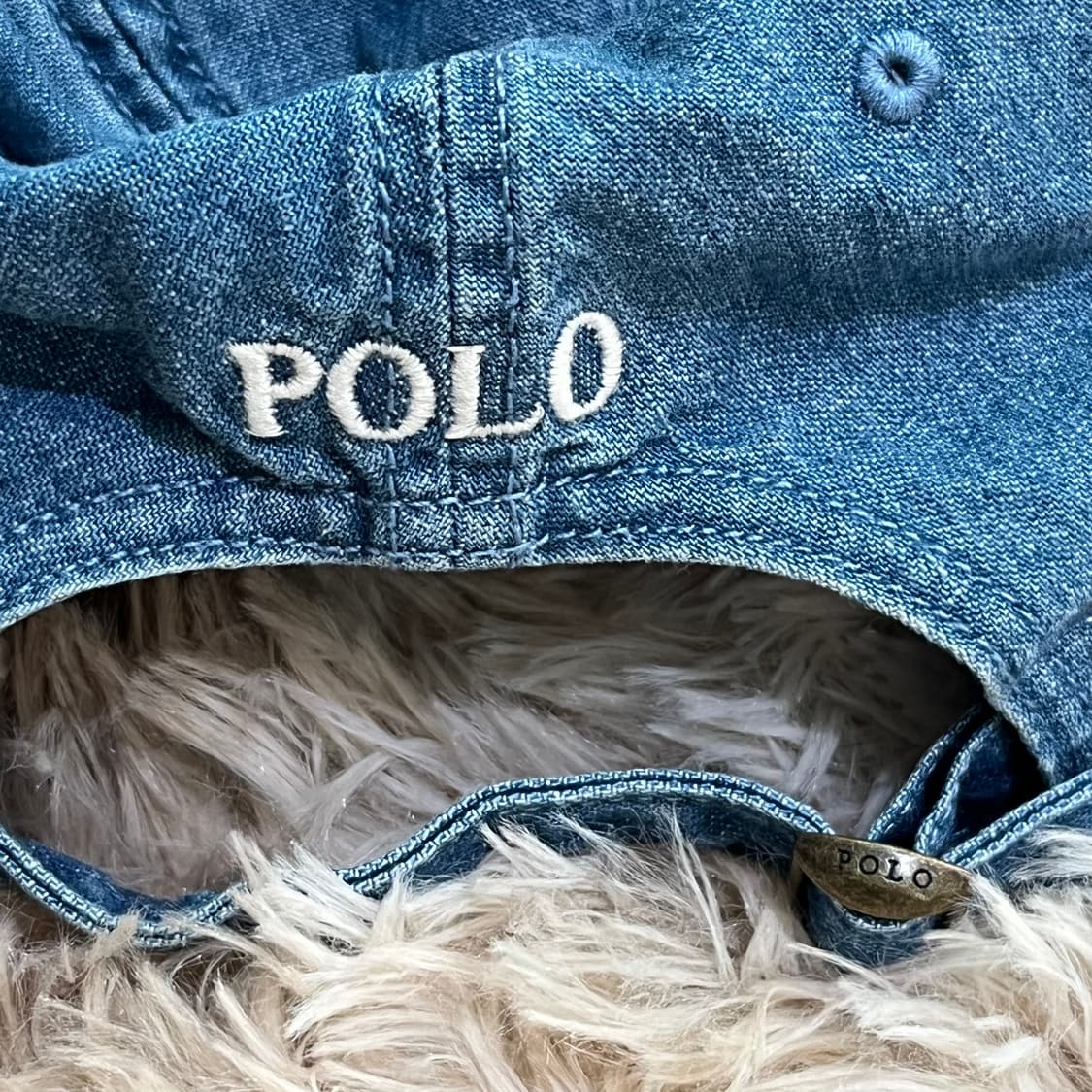 [POLO] 폴로랄프로렌 포니로고 데님 볼캡 상품이미지3