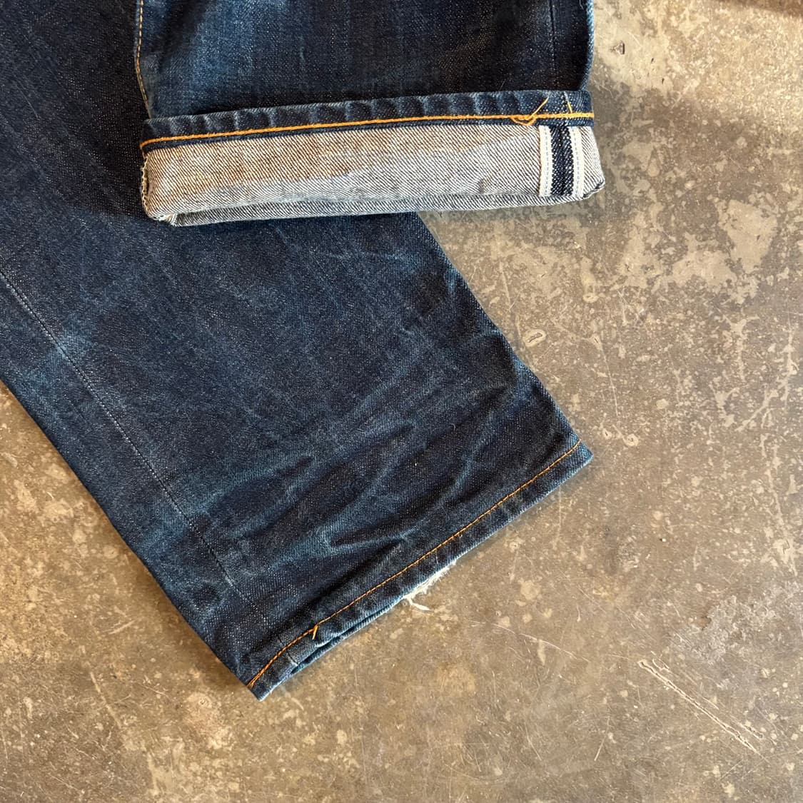 일본 더블 핸드 셀비지 데님 팬츠 상품이미지8
