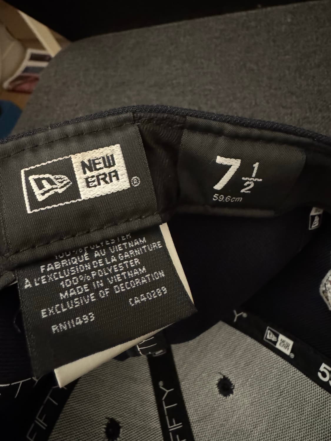 뉴에라 뉴욕 양키스 59FIFTY 로우프로파일 7 1/2 네이비 상품이미지3