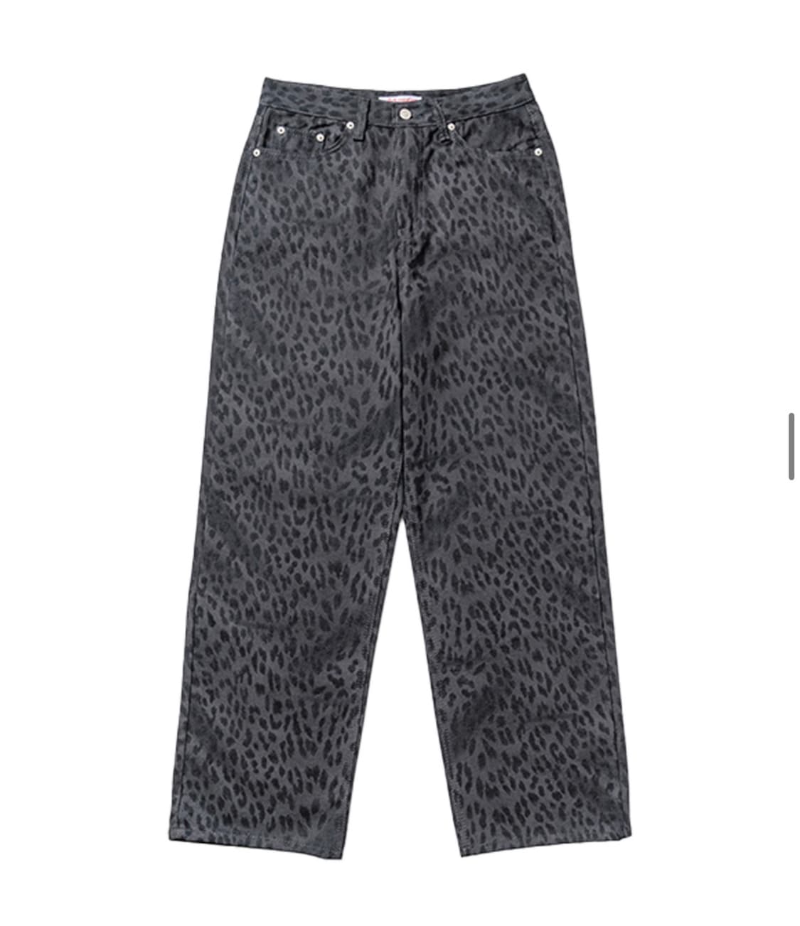 오피쉬 레오파드 팬츠 차콜 상품이미지1